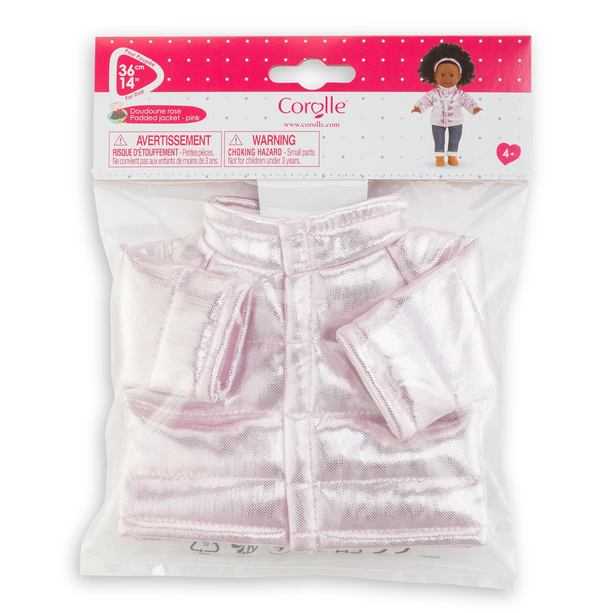 Plumífero Rosa Para Muñeca Ma Corolle