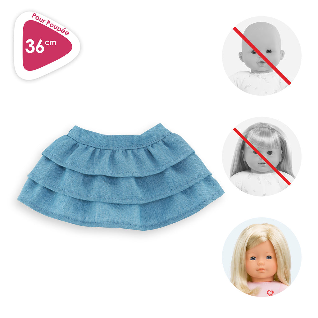 Falda Con Volantes Para Muñeca Ma Corolle