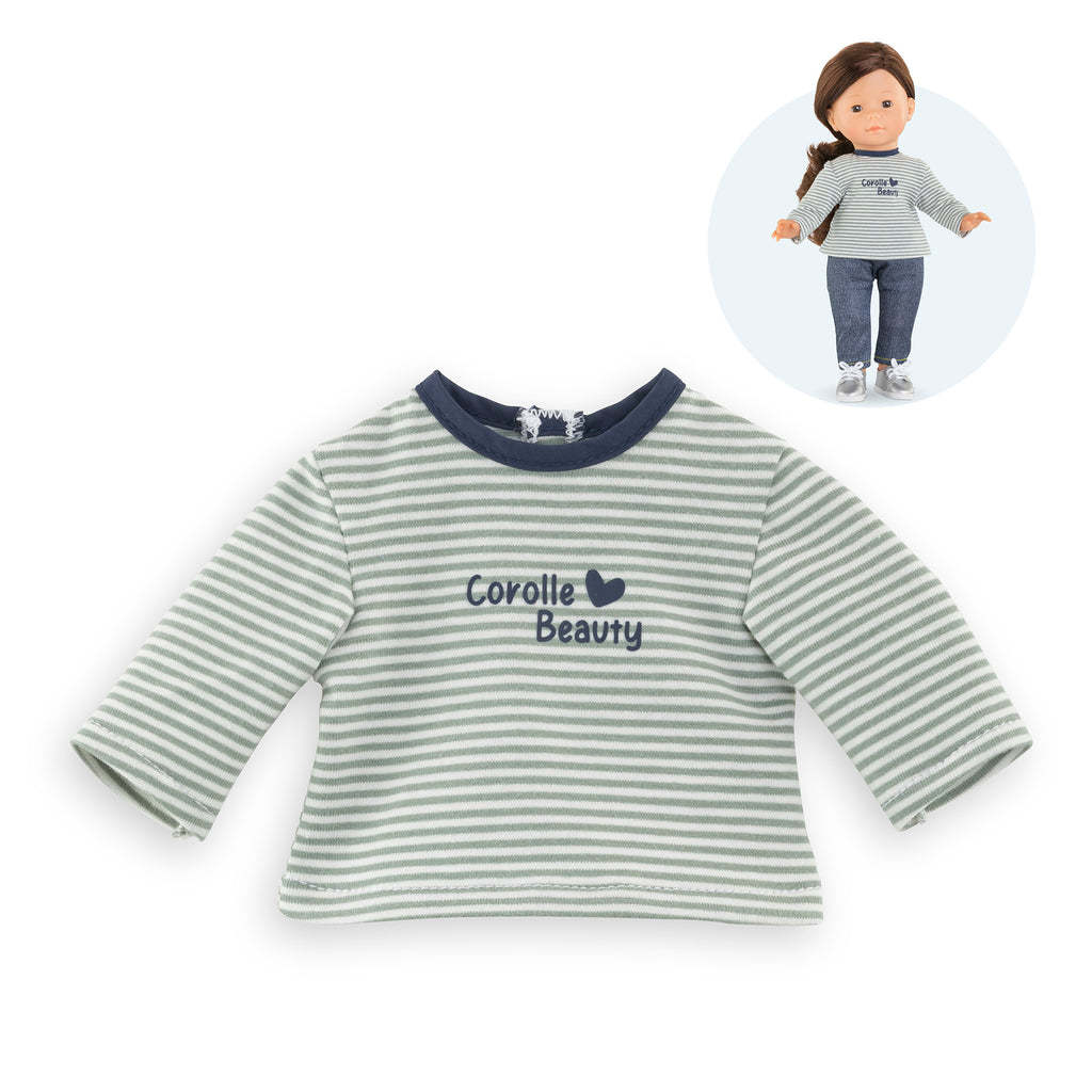 Long-Sleeved Striped T-Shirt for Ma Corolle Doll