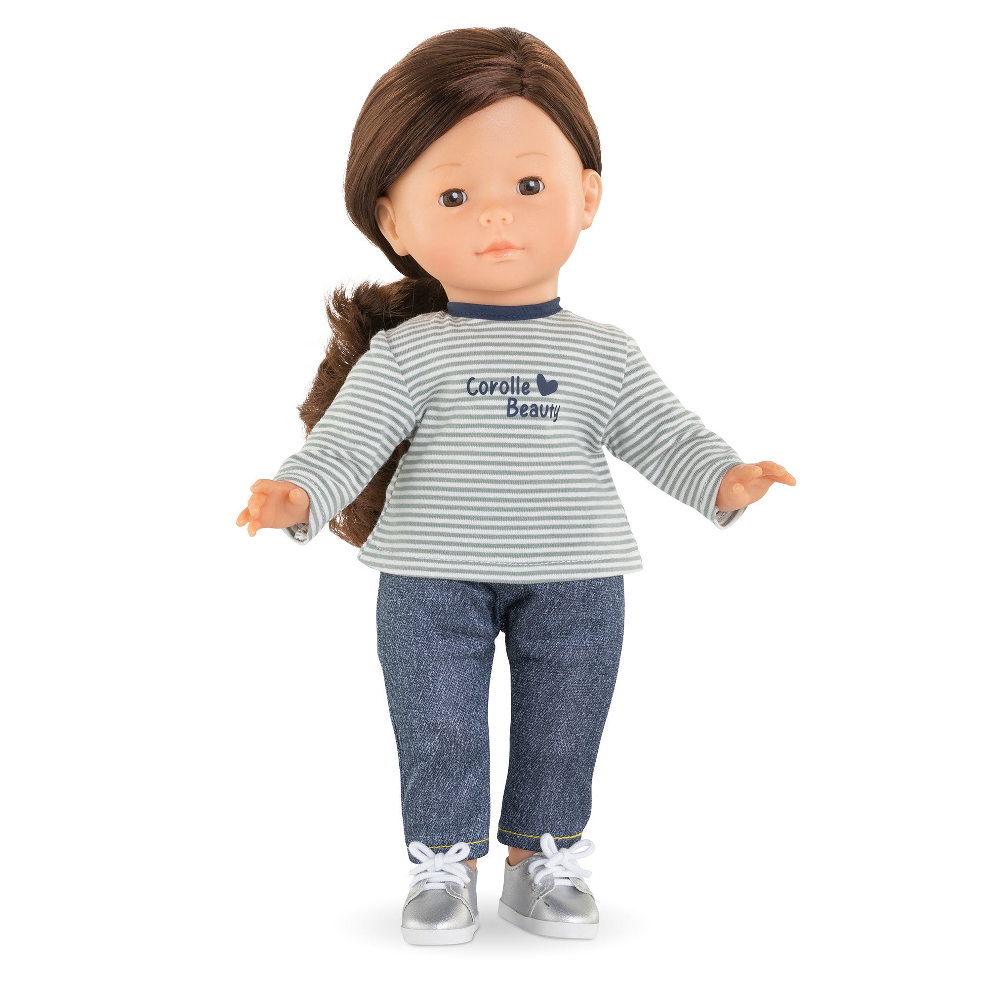 Long-Sleeved Striped T-Shirt for Ma Corolle Doll
