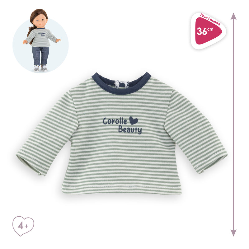 T-Shirt Rayé Manches Longues Pour Poupée Ma Corolle