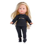 Camiseta Negra y Dorada de Manga Larga Para Muñeca Ma Corolle
