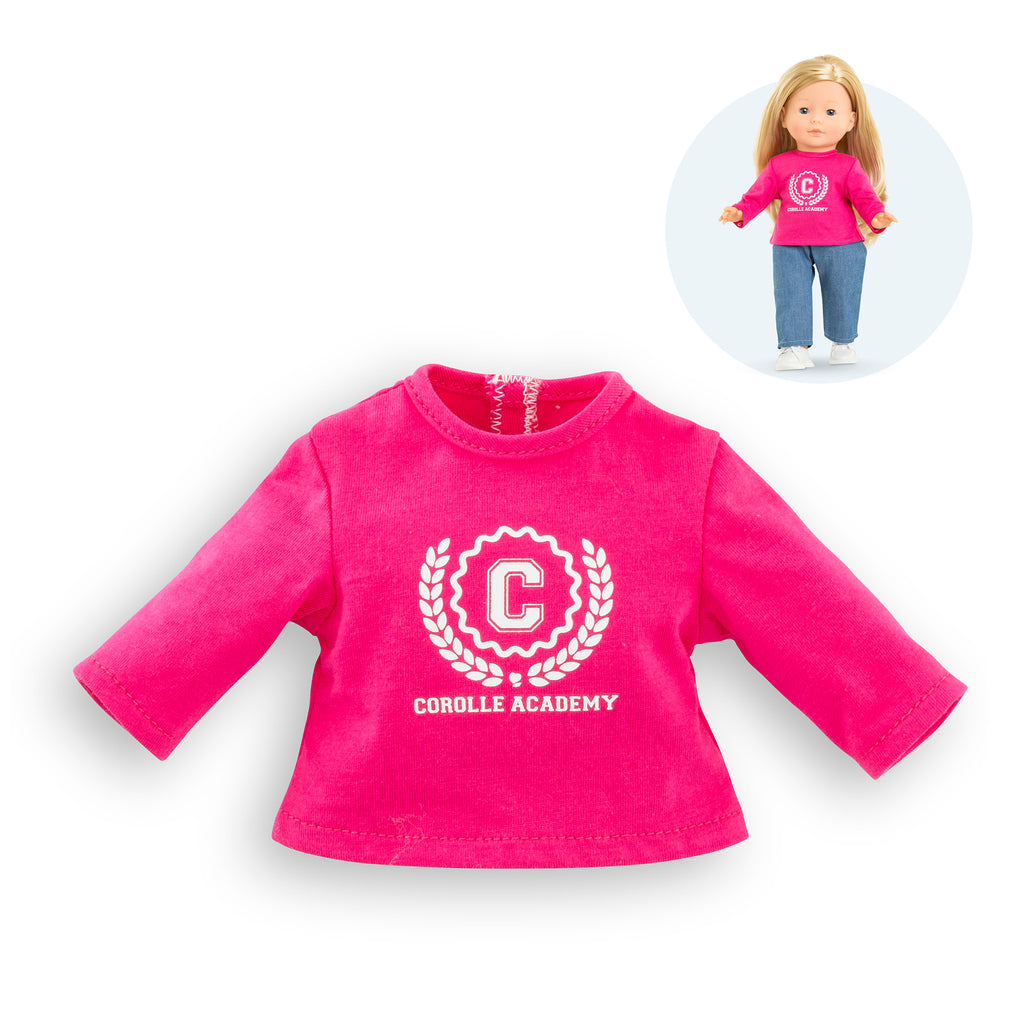 Camiseta Fucsia Corolle Academy Para Muñeca Ma Corolle