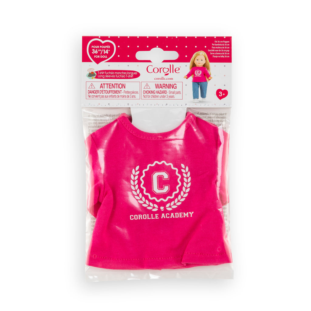 Camiseta Fucsia Corolle Academy Para Muñeca Ma Corolle
