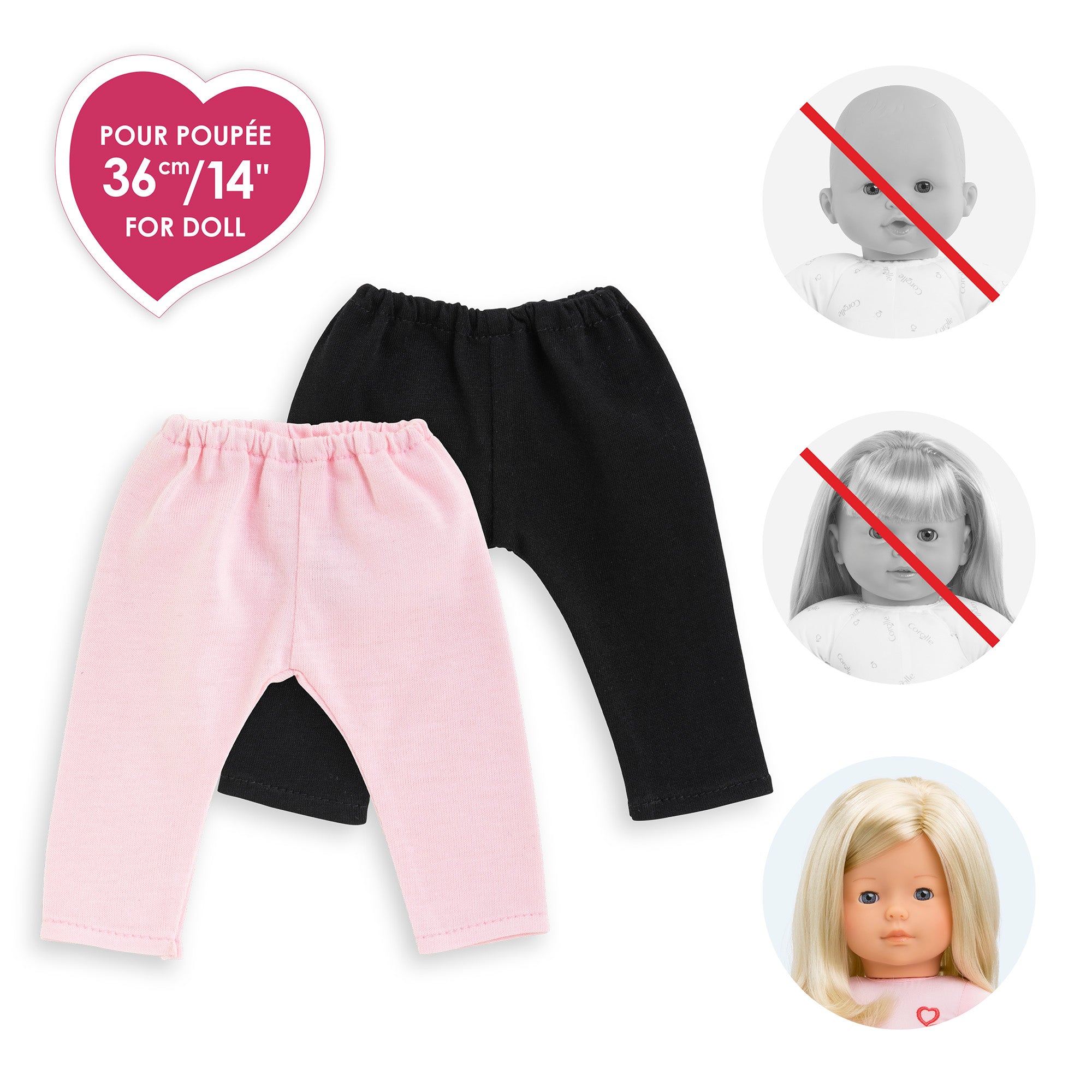 Set De 2 Leggings Para Muñeca Ma Corolle