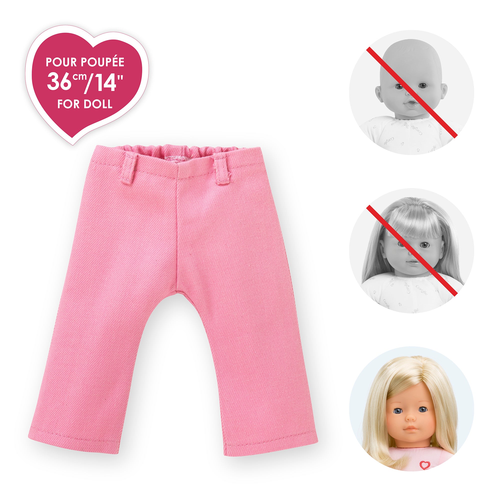 Vaquero Rosa Para Muñeca Ma Corolle