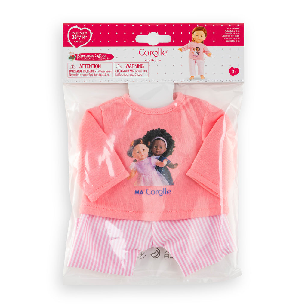 Pijama Rosa de 2 Piezas Para Muñeca Ma Corolle