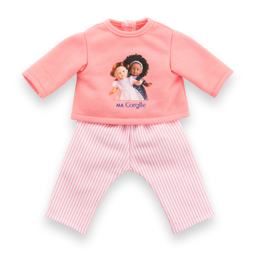 Pijama Rosa de 2 Piezas Para Muñeca Ma Corolle