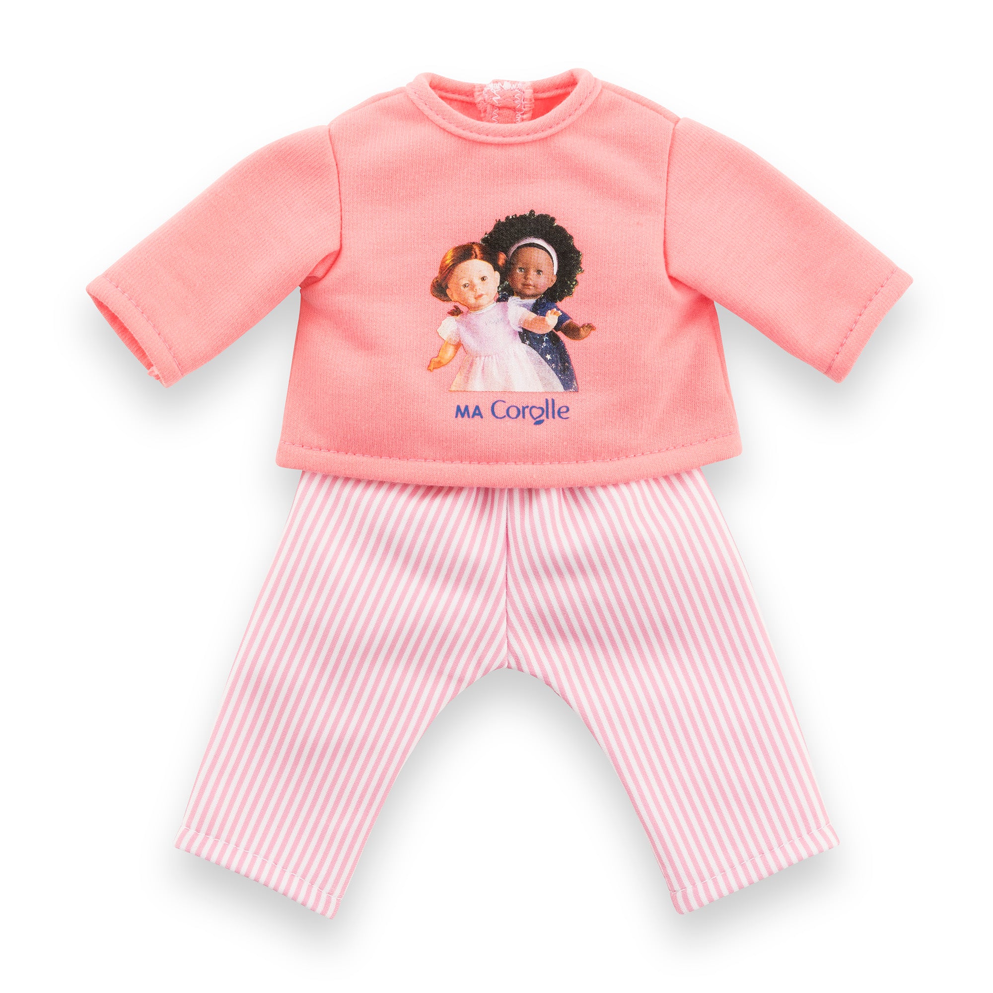Pijama Rosa de 2 Piezas Para Muñeca Ma Corolle
