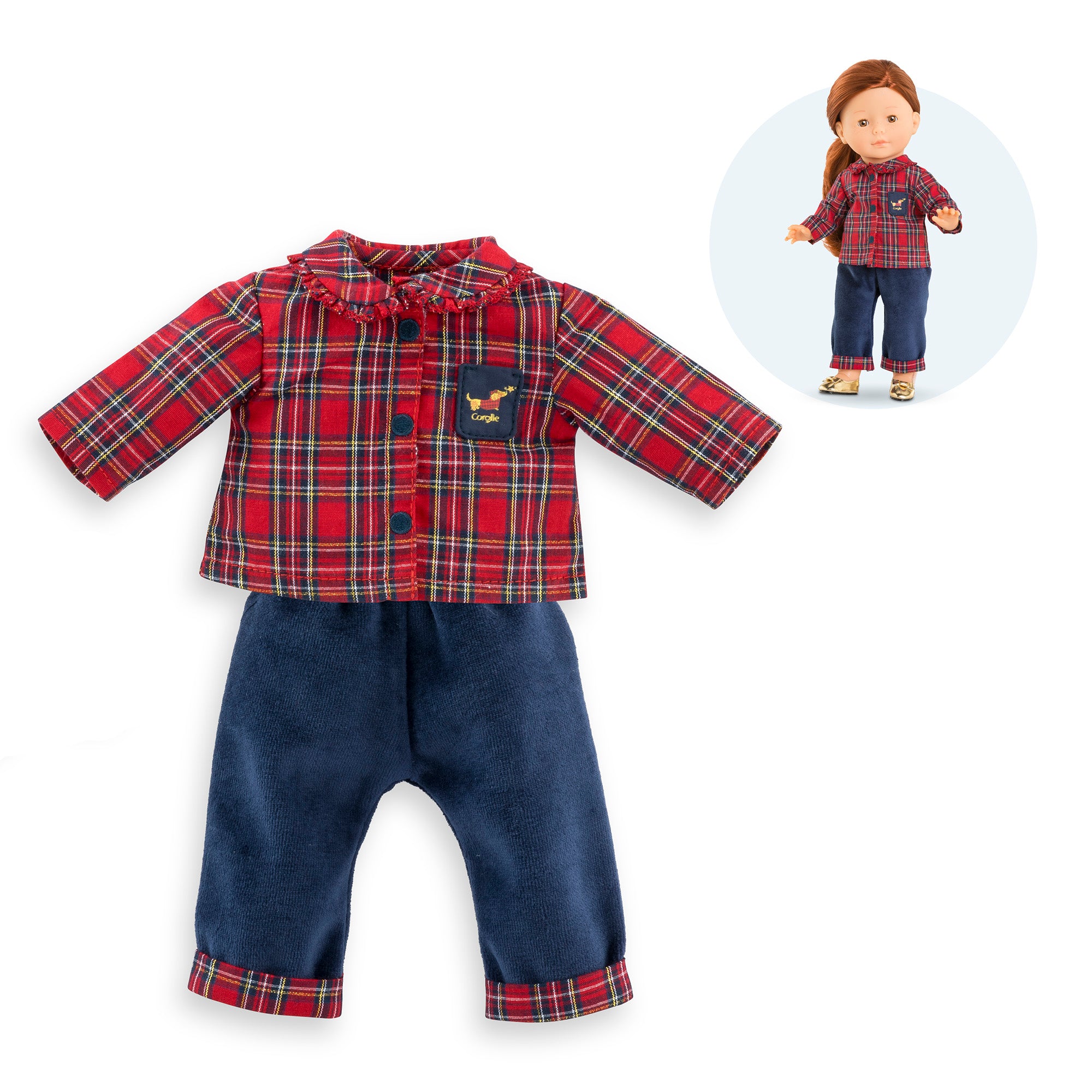 2-Piece Homewear Outfit Corolle En Fêtes For Ma Corolle Doll