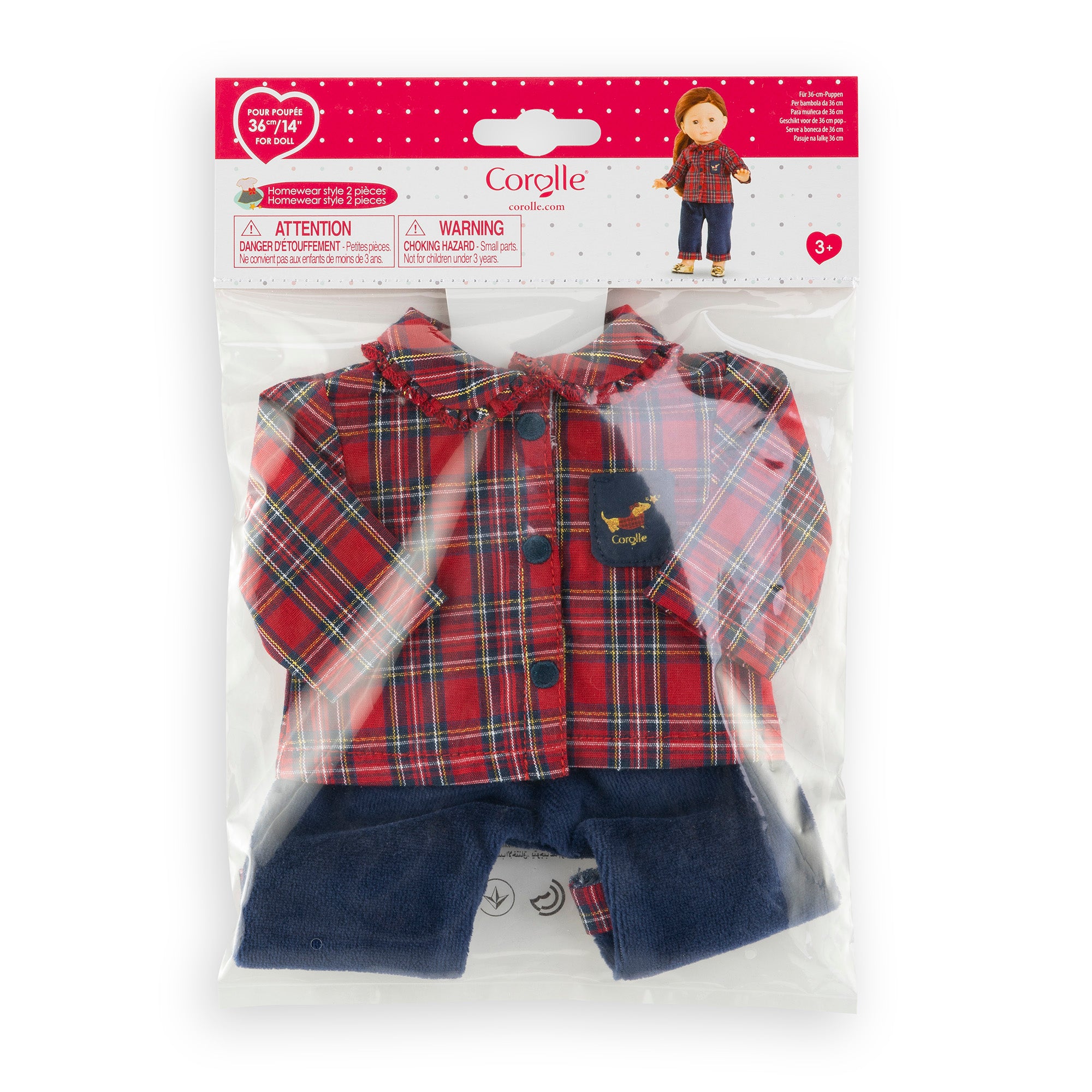 2-Piece Homewear Outfit Corolle En Fêtes For Ma Corolle Doll