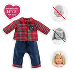2-Piece Homewear Outfit Corolle En Fêtes For Ma Corolle Doll