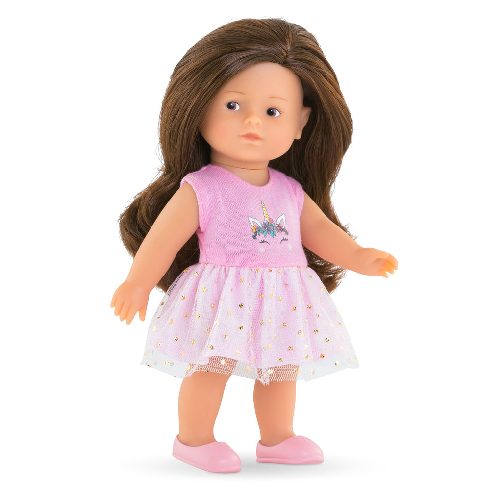 Estuche Muñeca Mini Corolline Romy Unicornio
