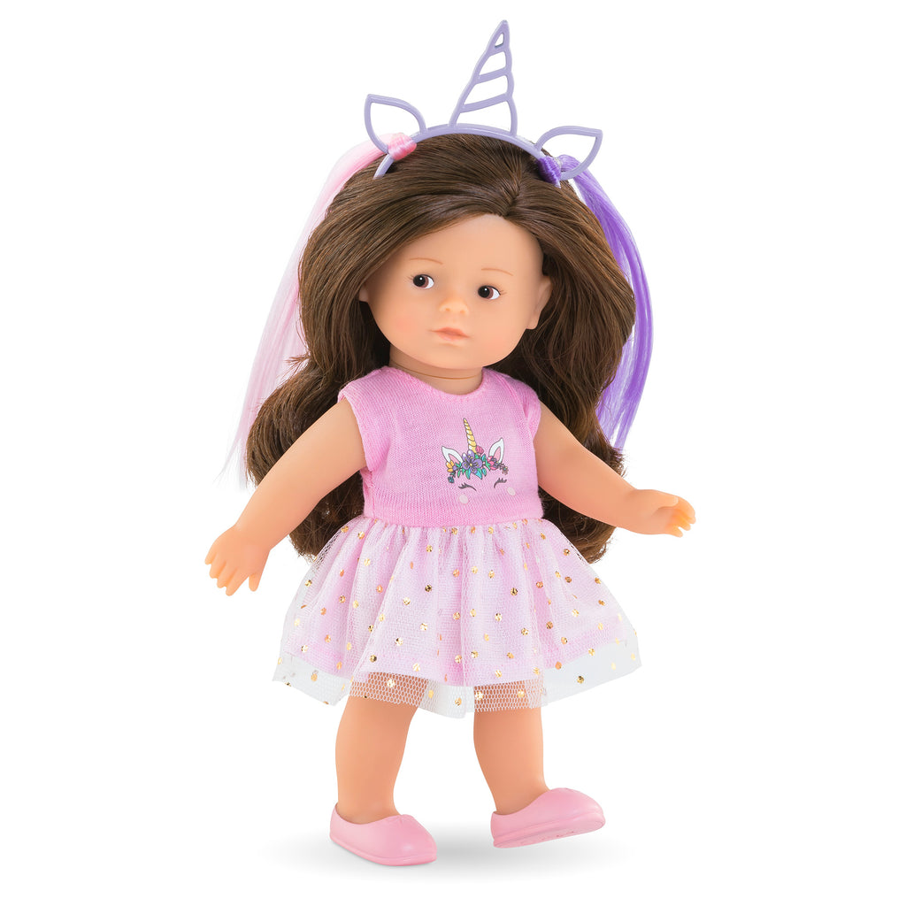 Estuche Muñeca Mini Corolline Romy Unicornio