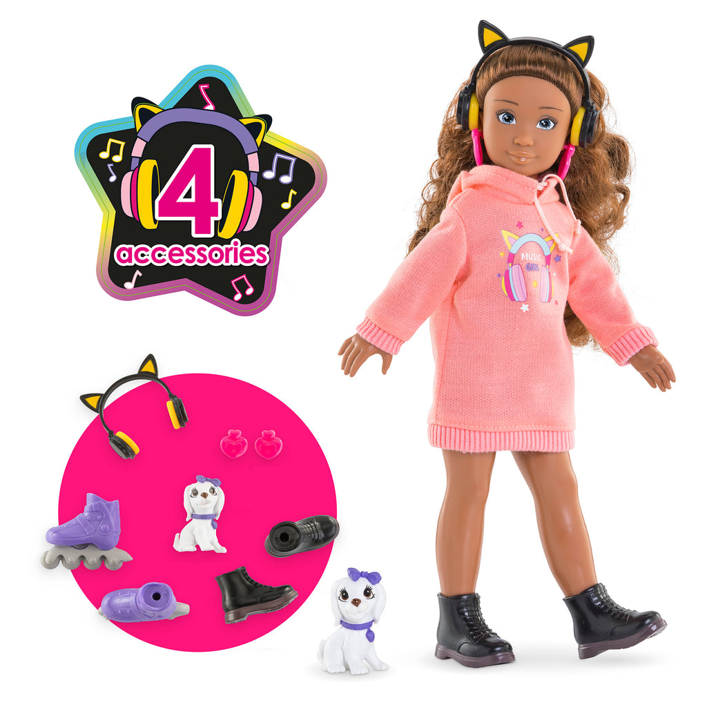 Set Muñeca Corolle Girls Melody Music Y Moda