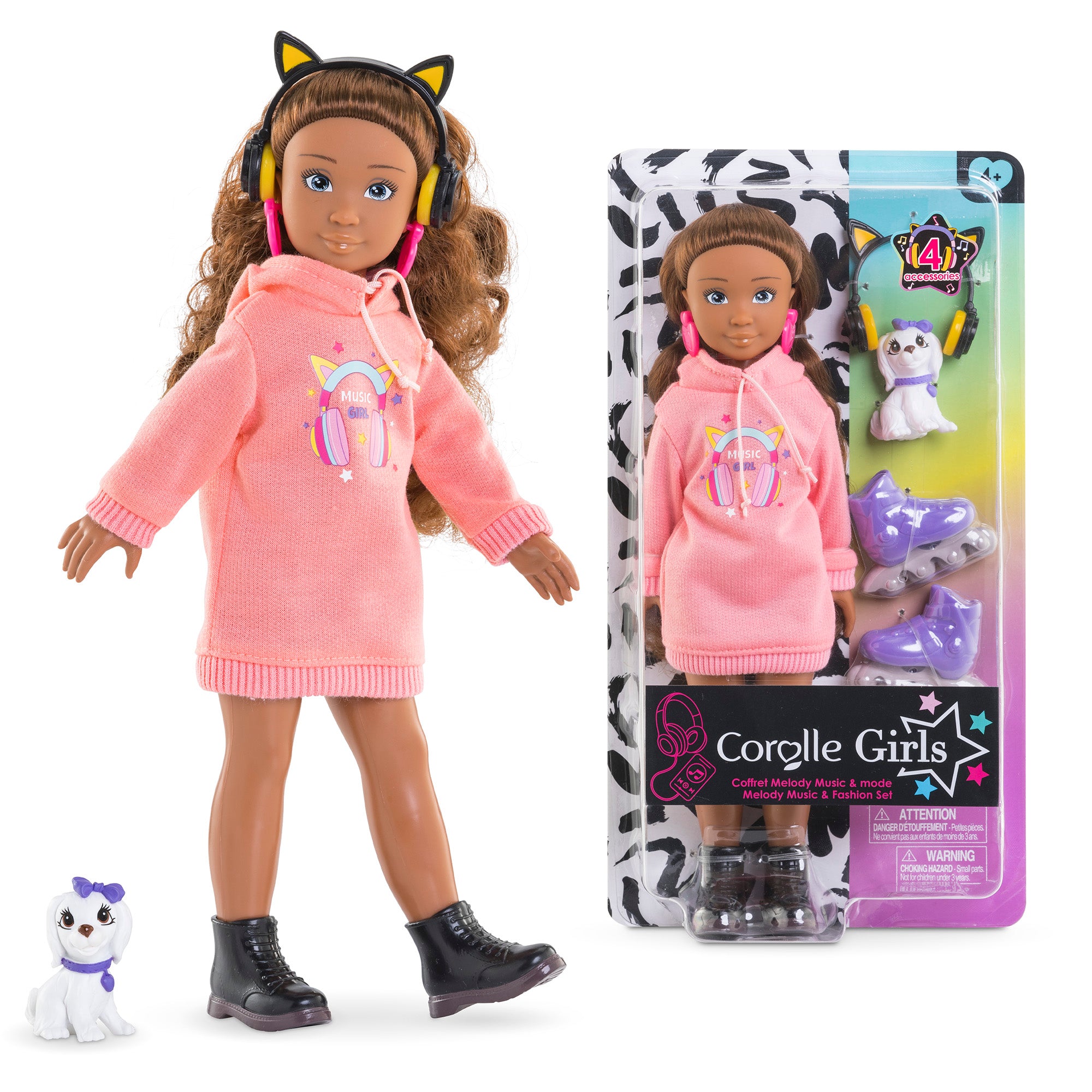 Set Muñeca Corolle Girls Melody Music Y Moda