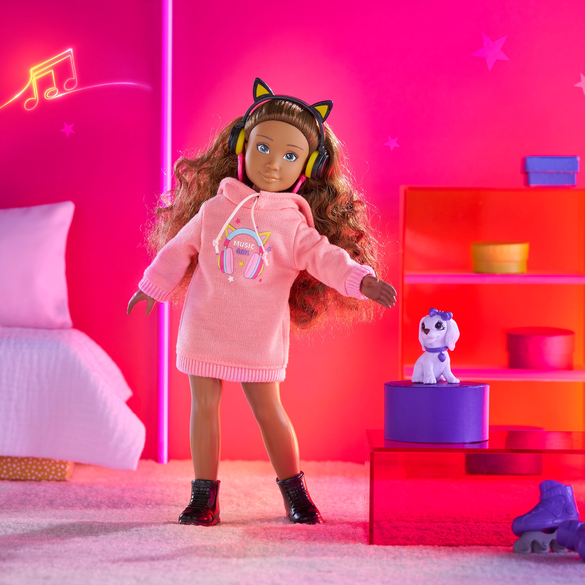Set Muñeca Corolle Girls Melody Music Y Moda