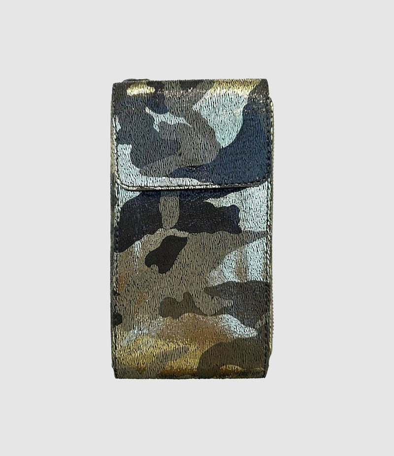 Sista Paris - Porte-Téléphone Meghan Shiny Military - Femme