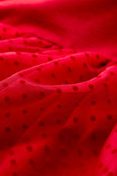 Vestido bimateria - Rojo - Bebé niña