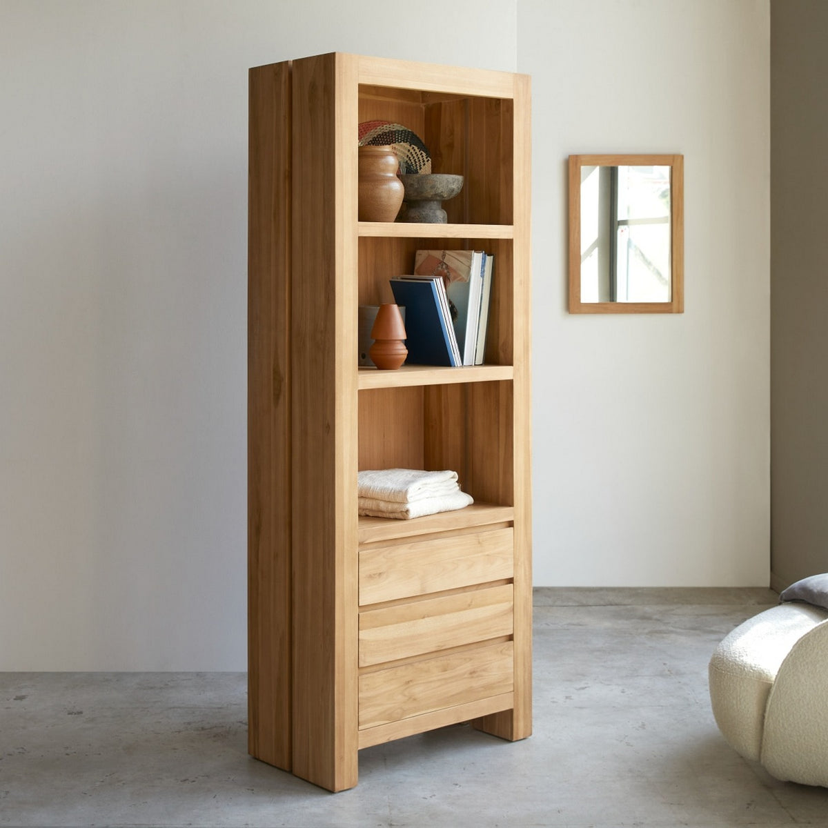 Eden - Bibliothèque - Teck - Naturel
