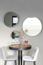 Raj Grand - Mirror - Steel - Black