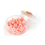 Box of 6 Mm Heishi Rondelle Beads - Powder Pink