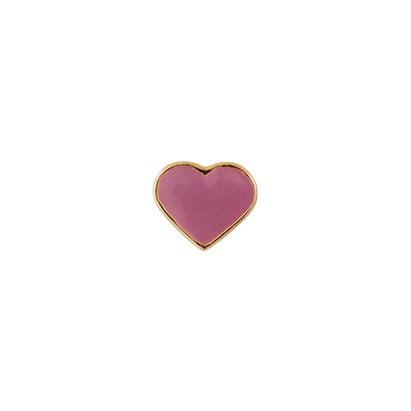 Bijou Charm - Enamel Heart - Plaqué Or - 5 Coloris