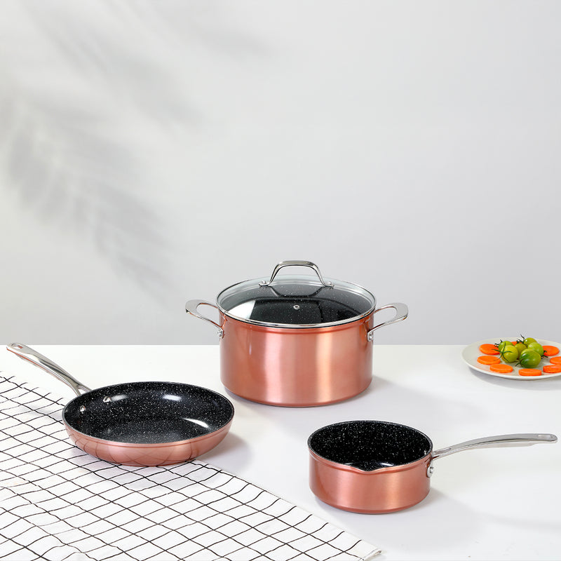 Set De 4 Pièces 28 Héritage Cuivré Greblon Céramique - Cuivre