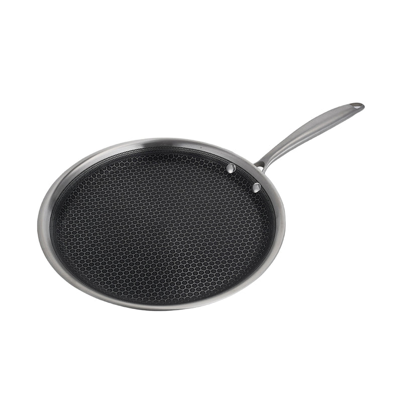 Crêpière 28Cm Triplex 'Blacksteel' - Argenté