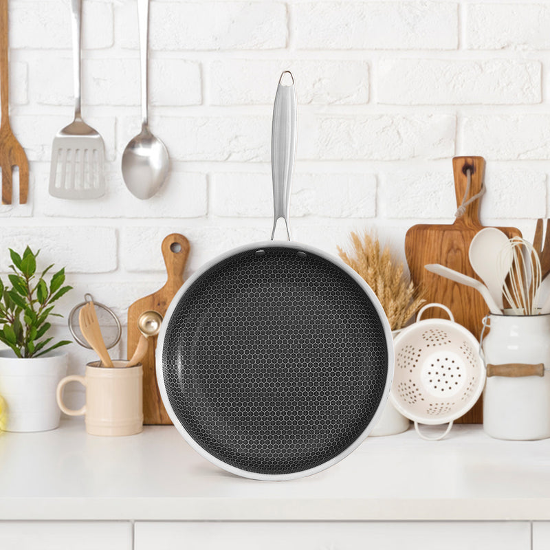 Poêle 20Cm Triplex 'Blacksteel' - Argenté