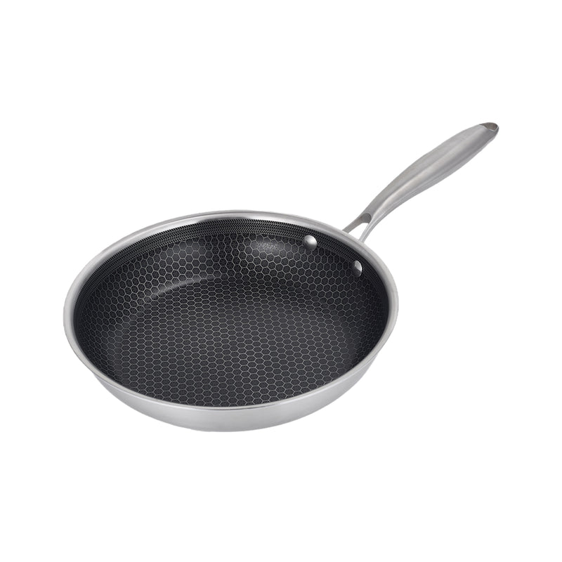 Poêle 24Cm Triplex 'Blacksteel' - Argenté