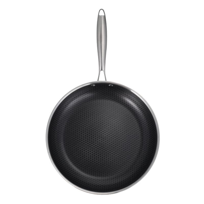 Poêle 32Cm Triplex 'Blacksteel' - Argenté