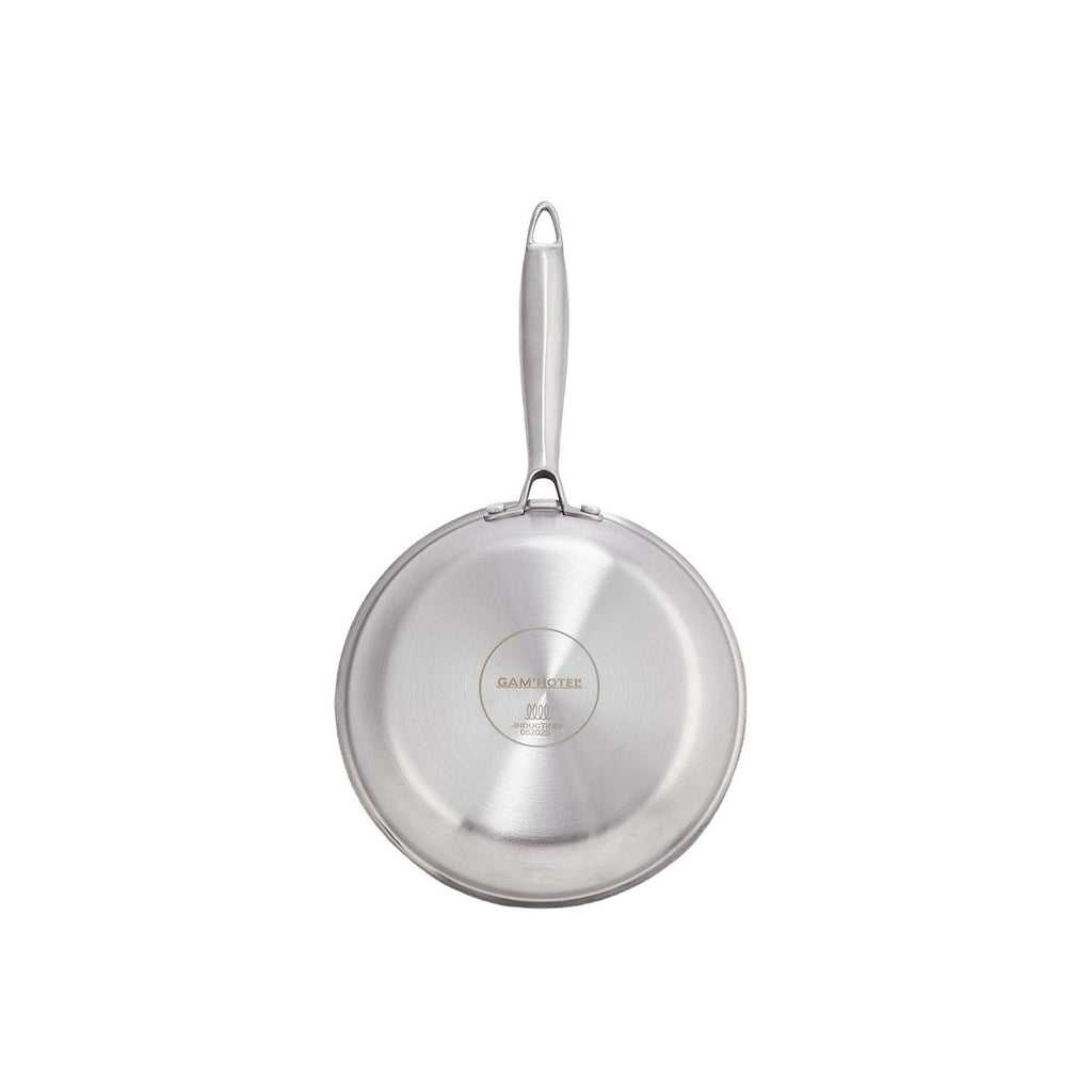 Gam'Hotel - Padella a tre strati per induzione - 20 cm - Argentato