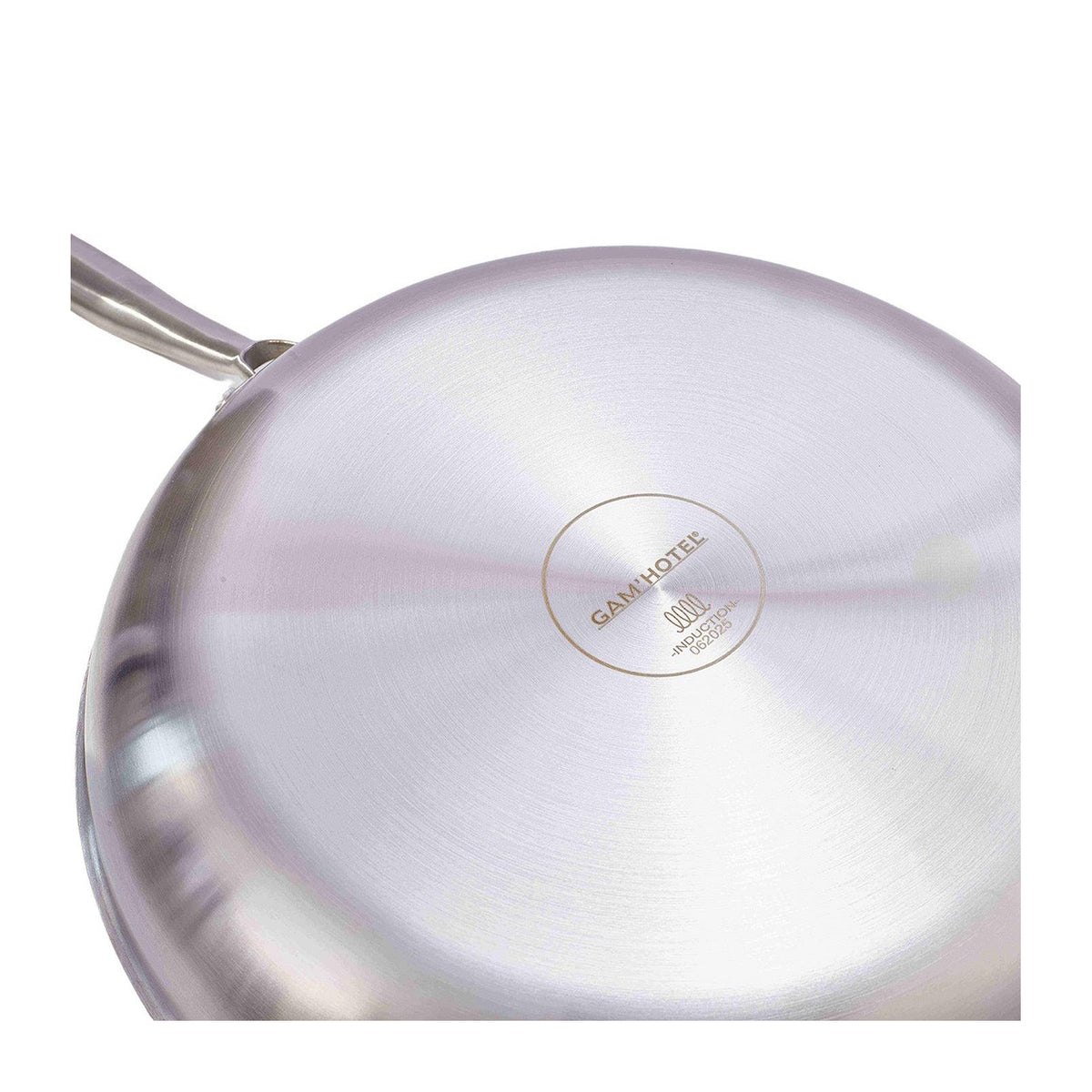 Gam'Hotel - Padella a tre strati per induzione - 20 cm - Argentato