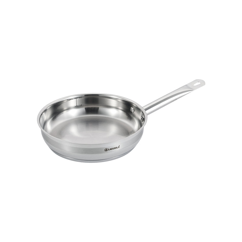 Poêle Inox 24 X 5,5 Cm Induction - Argenté