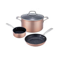 Élégance - Gam'Hotel - Élégance Greblon Ceramic 4-Piece Copper Cookware Set 28 - Copper