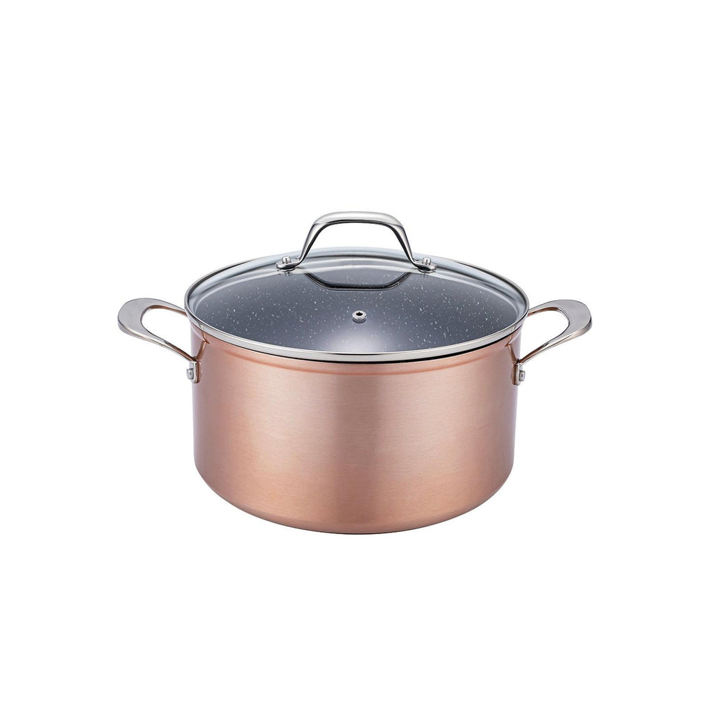 Élégance - Gam'Hotel - Élégance Greblon Ceramic 4-Piece Copper Cookware Set 28 - Copper