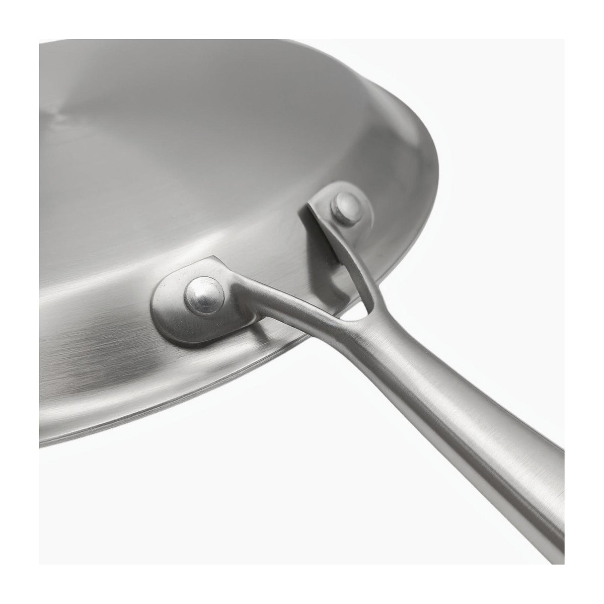 Blacksteel - Gam'Hotel - Padella per crêpe a tre strati - 28 cm - Argentato