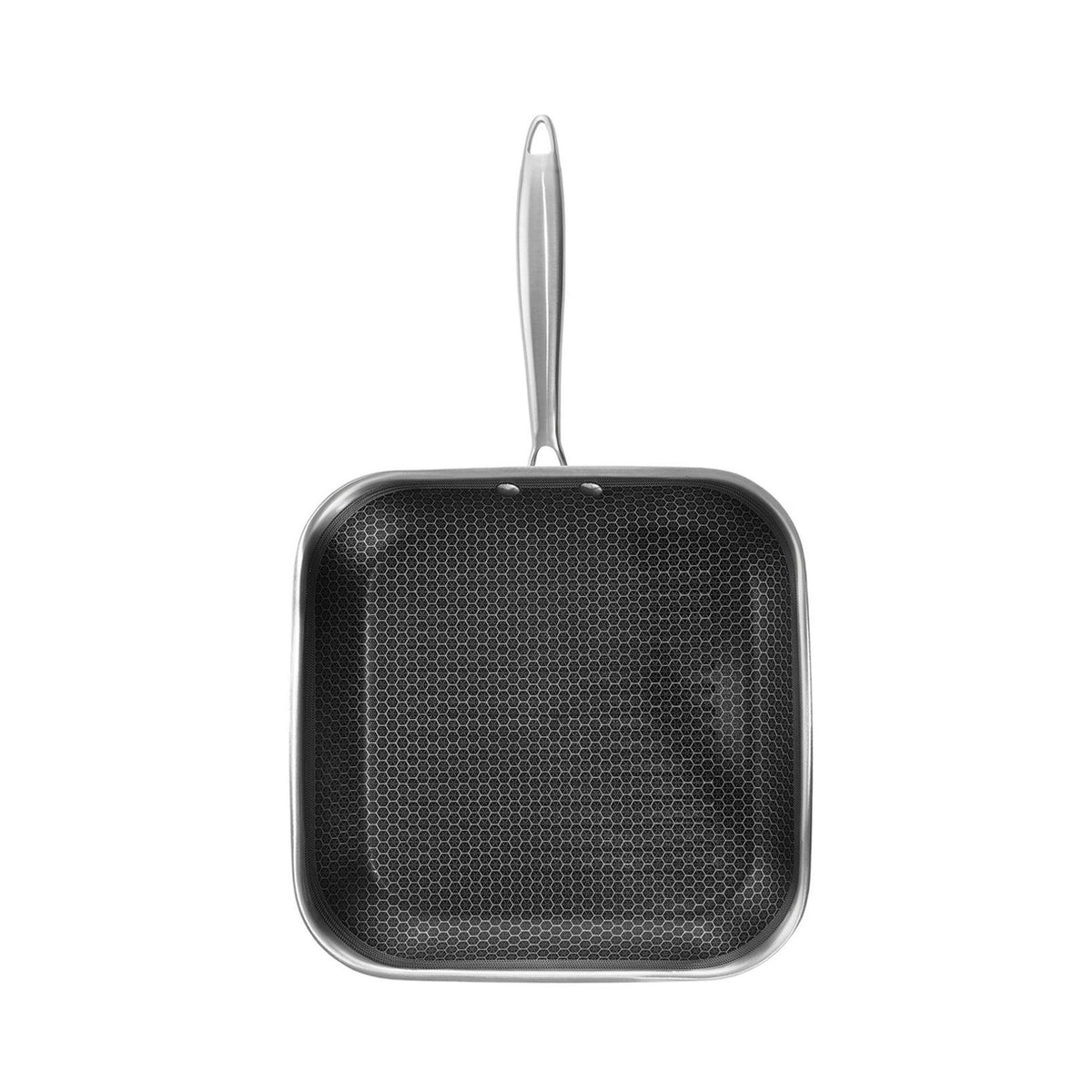 Blacksteel - Gam'Hotel - Bistecchiera a tre strati - 28 cm - Argentato