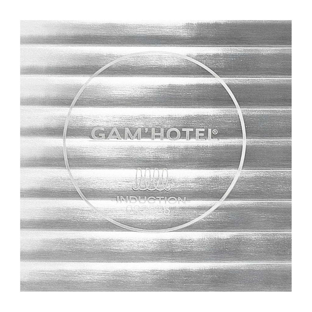 Blacksteel - Gam'Hotel - Bistecchiera a tre strati - 28 cm - Argentato