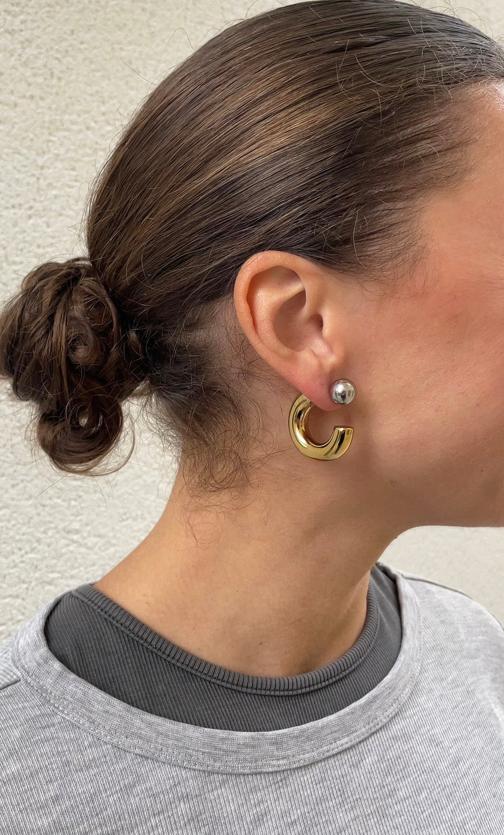 Reverse Hoop Earrings