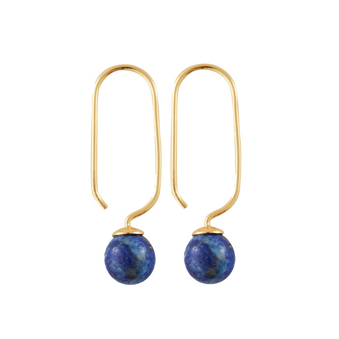 Boucles D'Oreilles - Stone Drop - Bleu