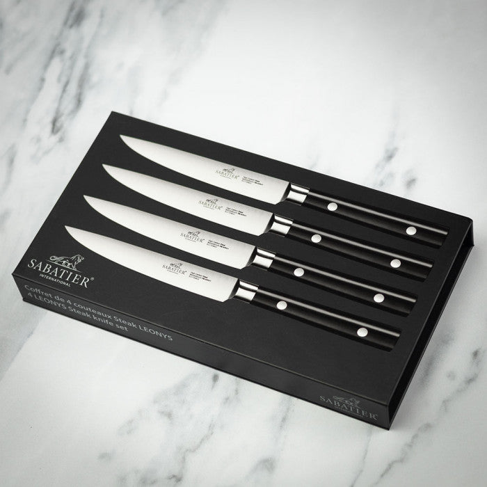 Coffret 4 Couteaux À Steak Leonys - 12cm