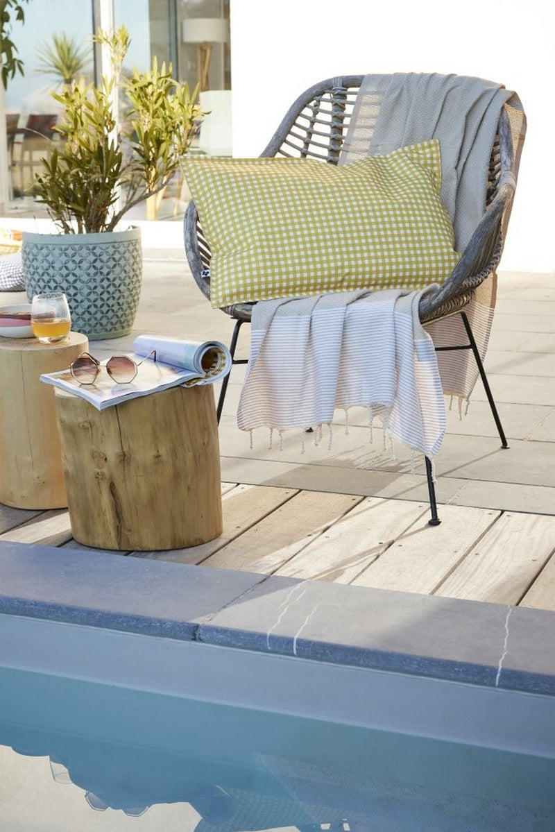 Printed Polyester Cushion Cover + Vickie Coating - Sun