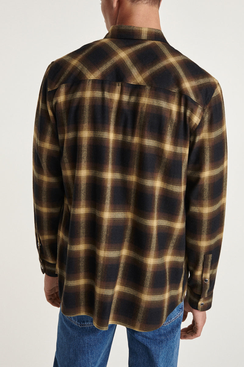 The Kooples - Chemise Noir Et Jaune - Homme