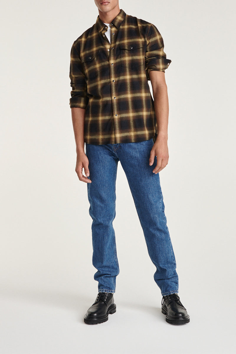 The Kooples - Chemise Noir Et Jaune - Homme