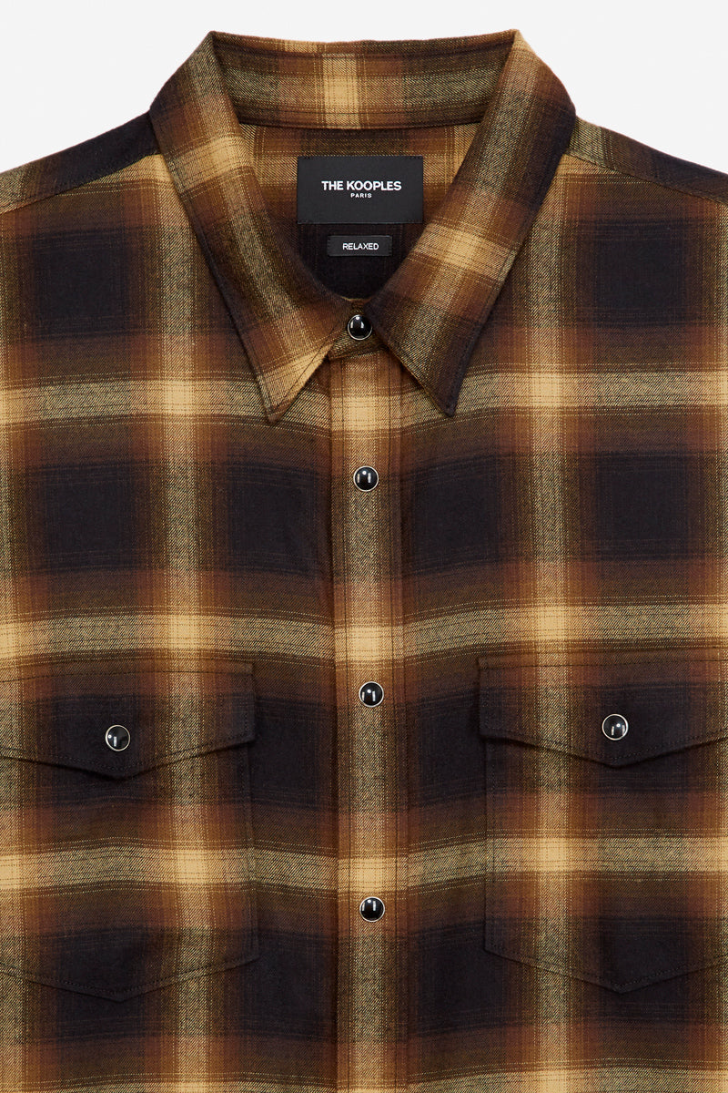 The Kooples - Chemise Noir Et Jaune - Homme