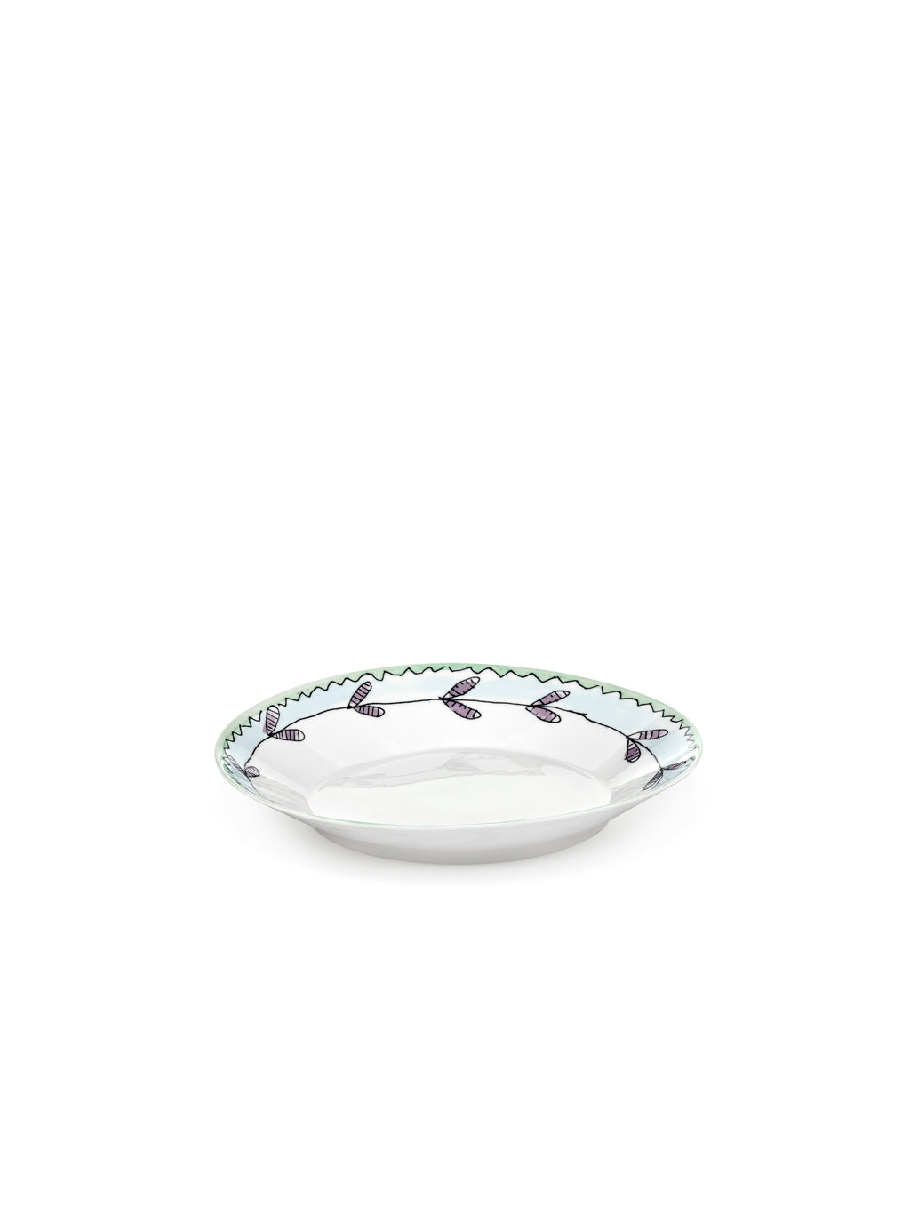 Midnight Flowers - Lot De 2 Assiettes Creuses - M - Porcelaine Bone China - Blossom Milk