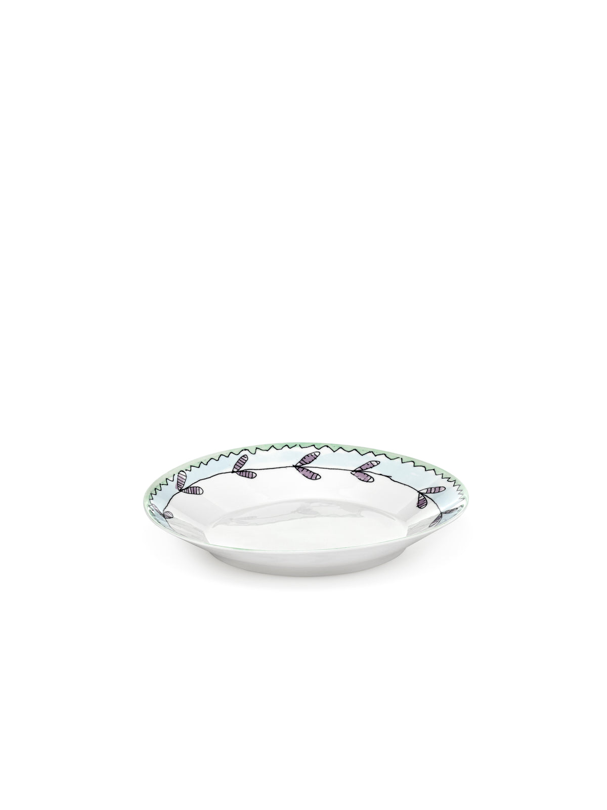 Midnight Flowers - Lot De 2 Assiettes Creuses - M - Porcelaine Bone China - Blossom Milk