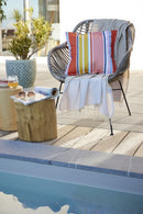 Housse De Coussin - Polyester Imprimé + Enduction - Bianca - Soleil